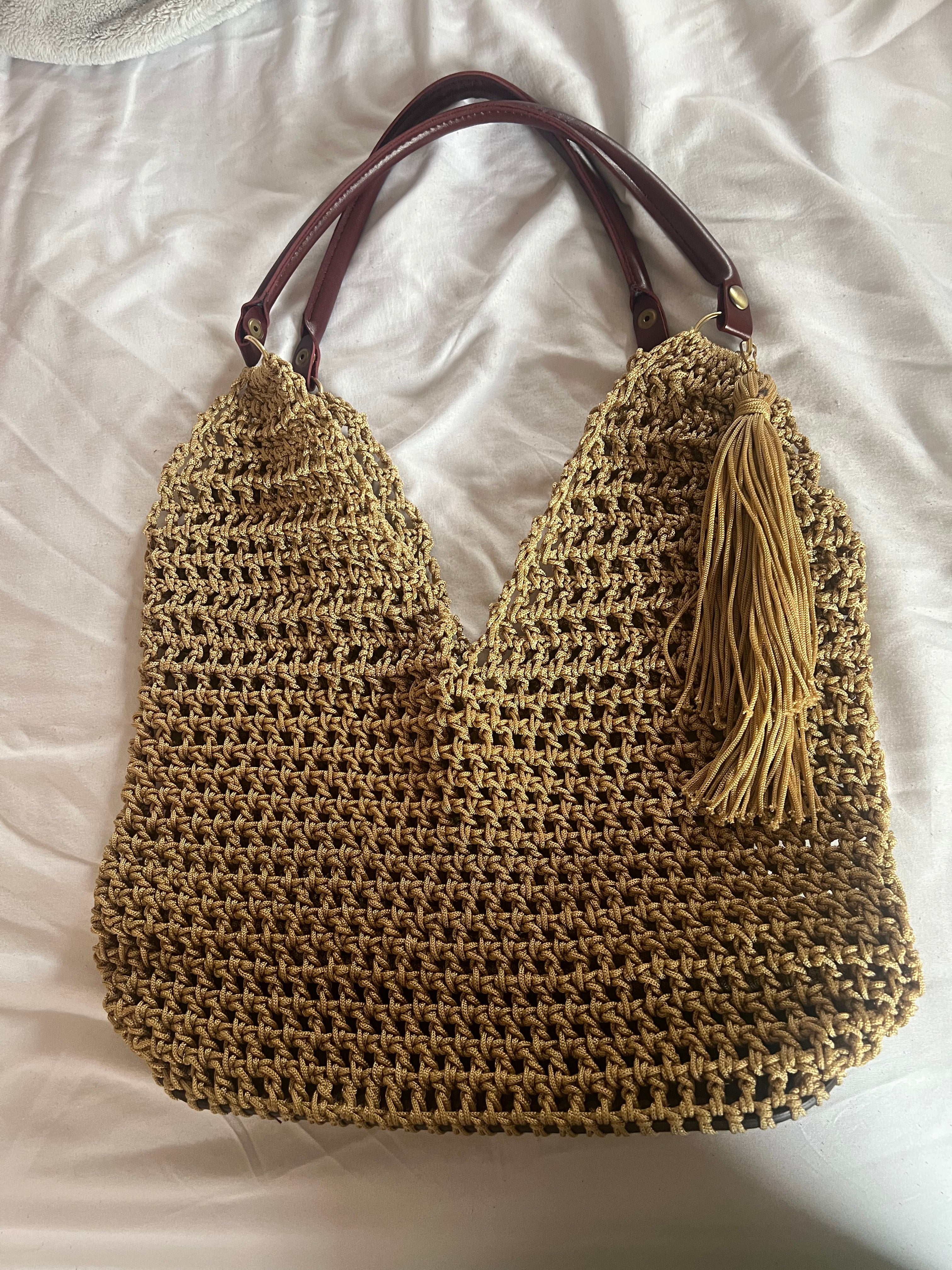 Coastal Dune Crochet Tote