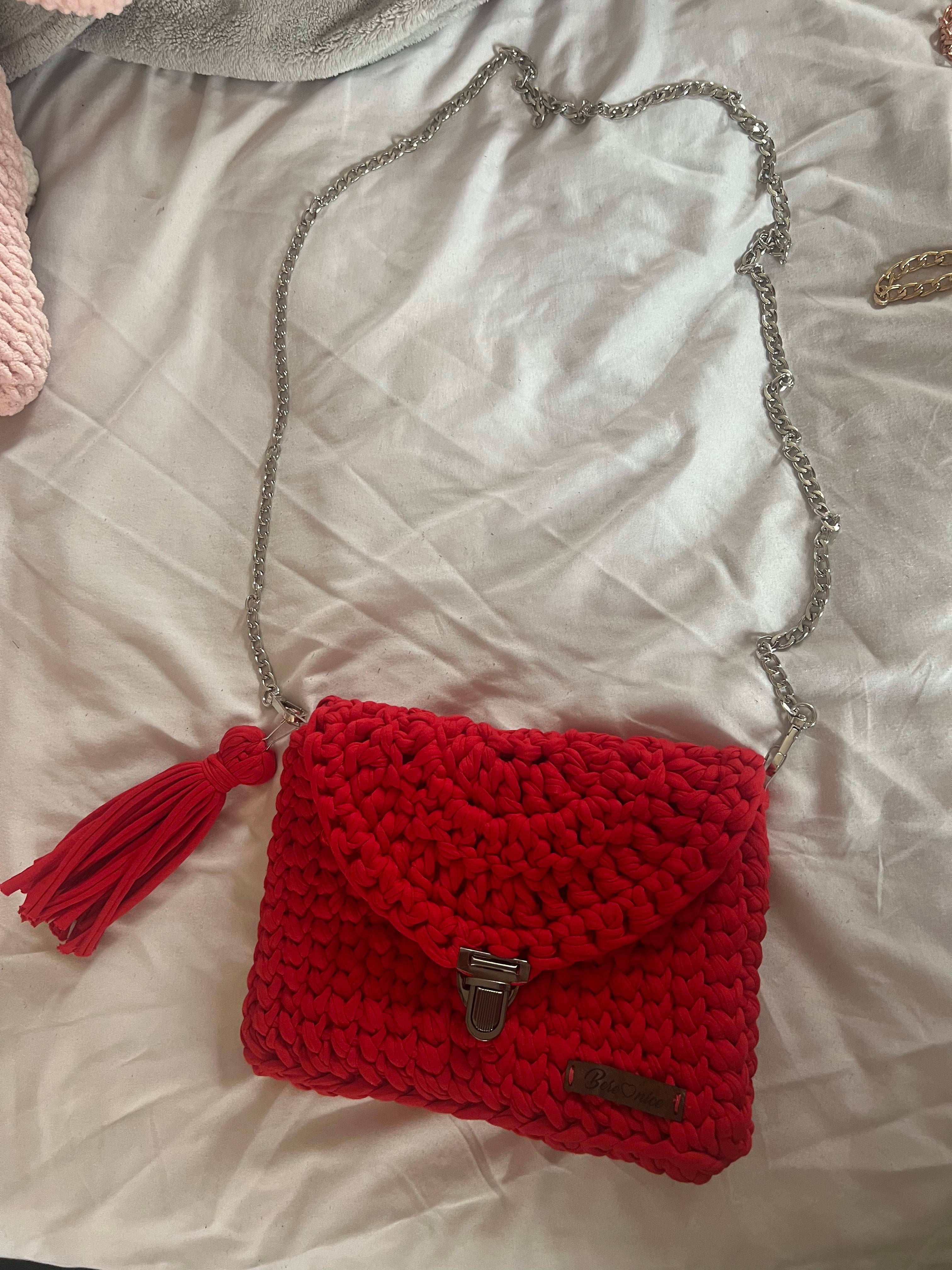 Crimson Statement Bag
