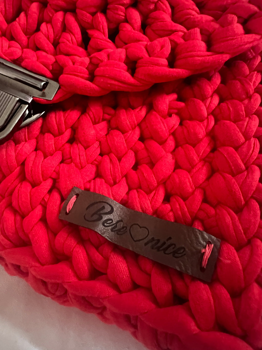 Crimson Statement Bag